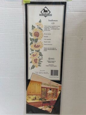 Blue Mountain Stencil Co. Stencils Sunflowers 125 vintage